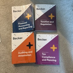 Becker CPA Exam Review Books exams after 12/31/24 FAR, AUD, REG, TCP