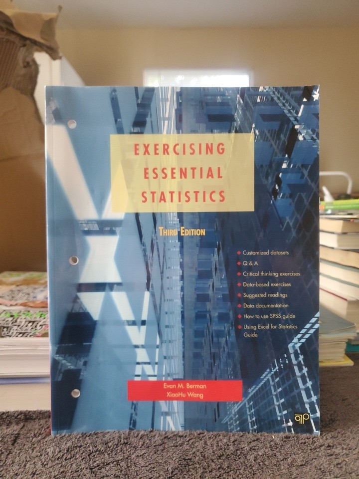 EXERCISING ESSENTIAL STATISTICS By Evan M. Berman & Xiaohu Wang – Mint CD SEALED