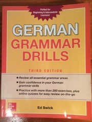 GERMAN GRAMMAR DRILLS (Third Edition) Ed Swick (McGraw-Hill Education)