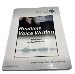 EclipseVox Realtime Voice Writing 10th Edition Court Reporting by Keyes EUC