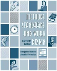 Methods, Standards, Work Design – Hardcover By Niebel, Benjamin – GOOD