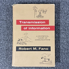 RARE Revised 1963 Robert M Fano Transmission Of Information MIT Press HC/DJ