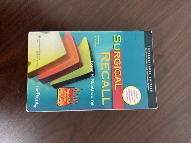 Advanced Surgical Recall by Blackbourne, Lorne H.