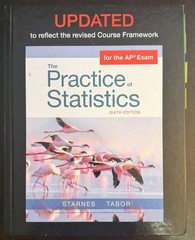 AP Statistics The Practice of Statistics 6th Ed. Updated Starnes Tabor Like New