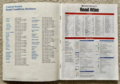 Vtg. 2001 Rand McNally US Road Atlas Color Highway Maps w/ Canada Mexico 80 page