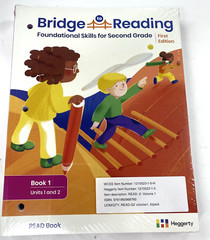 5 Copies of Heggerty Bridge to Reading 2nd Grade Read Book 1 – Units 1 &2