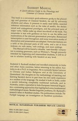 Sanskrit Manual by Roderick S. Bucknell