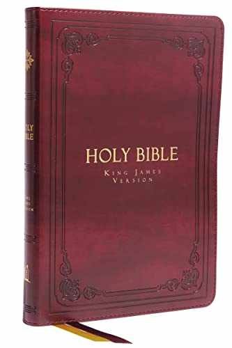 KJV Holy Bible: Large Print – Imitation Leather, by Thomas Nelson – Very Good