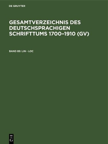 Lin – Loc by Peter Geils, Willi Gorzny, Hans Popst, Rainer Sc… – 9783112342794