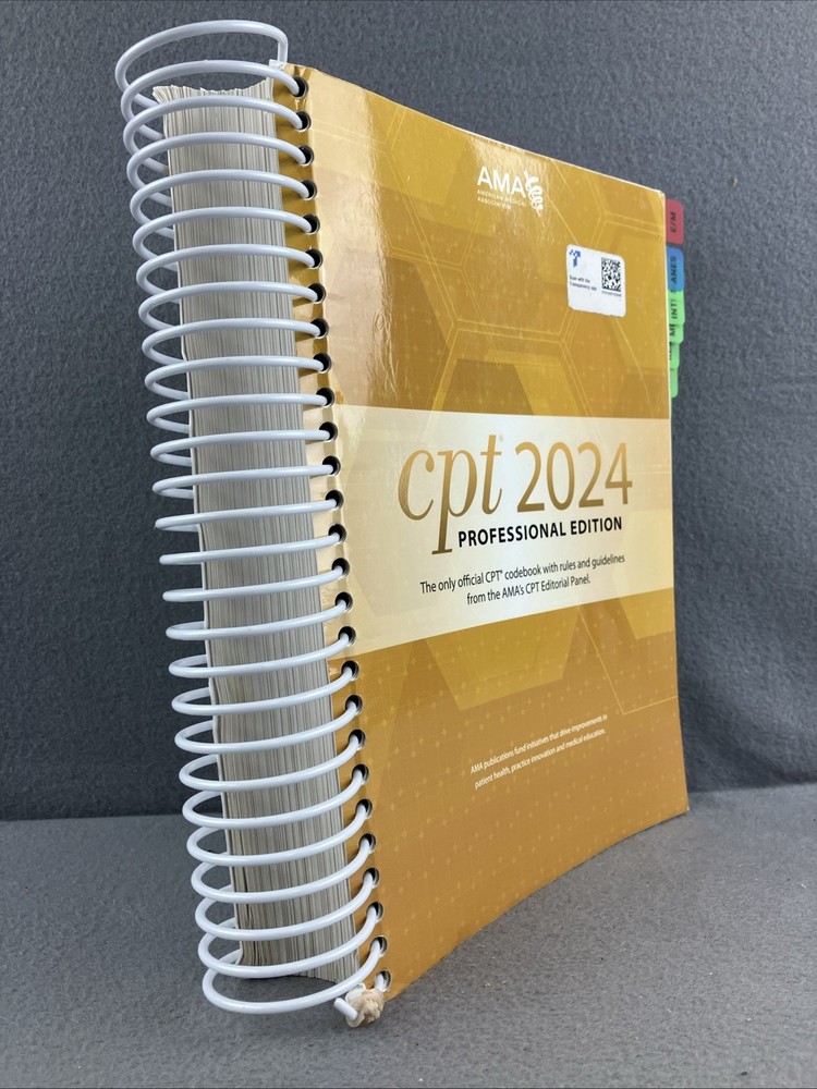 CPT Professional Edition Spinal Binding Illustrated Textbook 2024