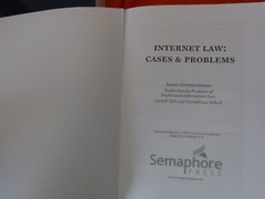 Internet Law Cases Problems Paperback by Grimmelmann James 13 Edition Very Good