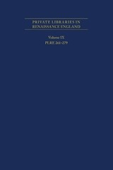 R. J. Fehrenbac Private Libraries in Renaissance England: (Hardback) (UK IMPORT)