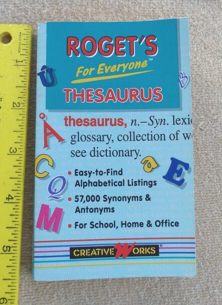 Roget’s Thesaurus pocket size 5 3/8″ x 3 1/4″ soft cover 233 pages