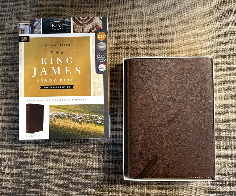 King James Study Bible : King James Study Bible, Brown, Bonded Leather *NEW*
