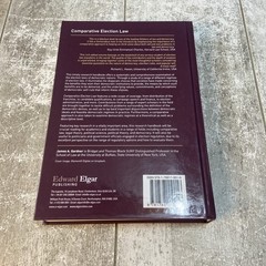 Comparative Election Law, Hardcover by James A Gardner – Elgar Excellent !!!