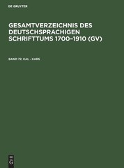 Kal – Kars by Peter Geils, Willi Gorzny, Hans Popst, Rainer S… – 9783111085029
