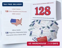 US Citizenship Flash Cards 2026, 128 Official USCIS Civics Questions and Answers