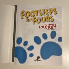 BJU Footsteps for Fours Second Edition Activity Packet