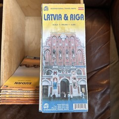 1. LATVIA & RIGA TRAVEL REFERENCE MAP 1:460,000/8,000 By Itmb Publishing Ltd NEW