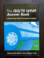 The ISO/TS 16949 Answer Book by Roderick A. Munro pb business automotive