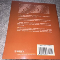 Wiley MATLAB: An Introduction With Applications Amos Gilat Paperback 2004