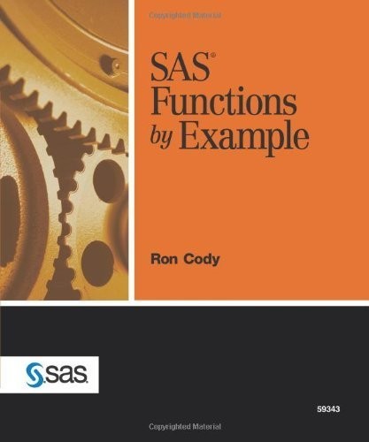SAS Functions by Example,Cody, Ron Ron Cody,
