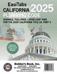 TABS ONLY! 2025 California Plumbing Code, Title 24 Part 5 Loose-Leaf EasiTabs