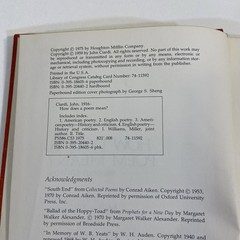 How Does A Poem Mean? Second Edition 1975 Ciardi & Williams HMCO Hardcover