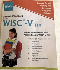 Test Tutor Publishing Nonverbal Workbook for WISC-V Test Elementary High School