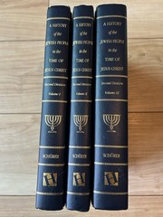 History of the Jewish People in the Time of Jesus Christ Book Vol 1, 2 And 3
