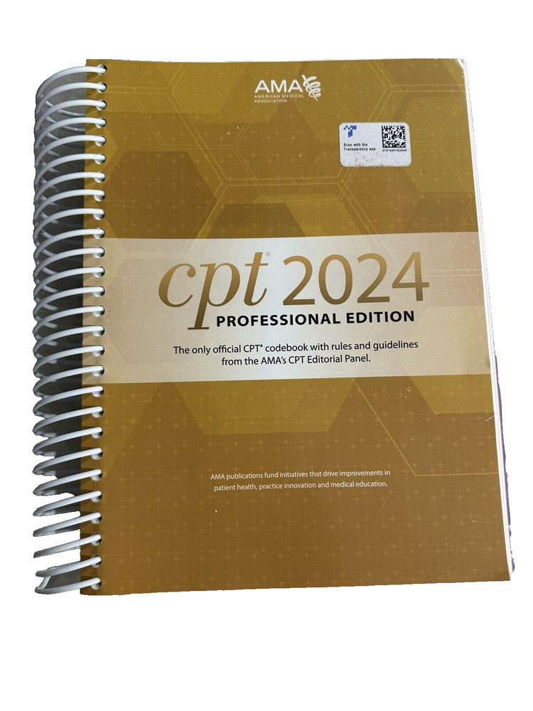 CPT Professional 2024 – Spiral-bound, by American Medical Association