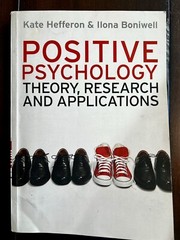 Positive Psychology – Theory, Research, and Applications, Hefferon ( GOOD )