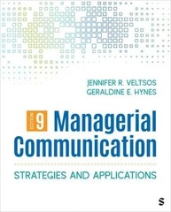 Managerial Communication: Strategies and… by Jennifer R Veltsos-9781071925256