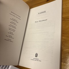 Profiles in Power Ser.: Nasser Profiles Power Series by Peter N. Woodward (1995,