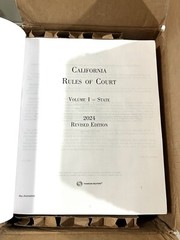 CALIFORNIA Rules Of Court (Volumes I & II) 2024 Revised Edition Free Shipping