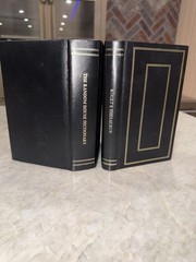 UNIQUE Dictionary & Roget’s Pocket ThesaurFaux Leather Reference Book Set