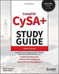 CompTIA CySA+ Study Guide: Exam – Paperback, by Chapple Mike; Seidl – Good