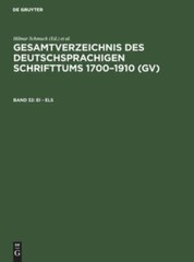Ei – Els, Hardcover by Schmuck, Hilmar (EDT); Gorzny, Willi (EDT); Geils, Pet…