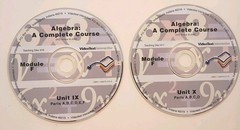 Video Text Algebra Complete Course Books DVDs Homeschool Math Curriculum Set A-F