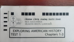 EXPLORING AMERICAN HISTORY TESTS 1-13 Christian Liberty Press 79952 7/92