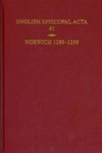 English Episcopal Acta : Norwich, 1289-1299, Hardcover by Harper-Bill, Christ…