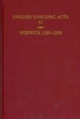 English Episcopal Acta : Norwich, 1289-1299, Hardcover by Harper-Bill, Christ…