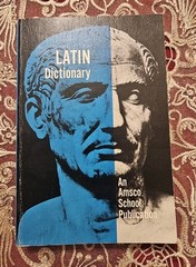 Latin Dictionary: An Amsco School Publication John Traupman 1966 Softcover