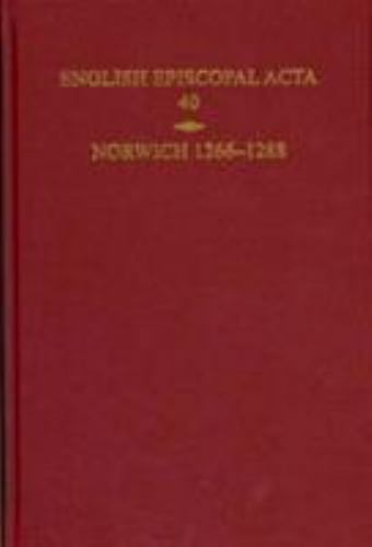 English Episcopal Acta : Norwich, 1266-1288, Hardcover by Harper-Bill, Christ…