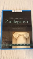 Introduction to Paralegalism : Perspectives, Problems and Skills by William P. S