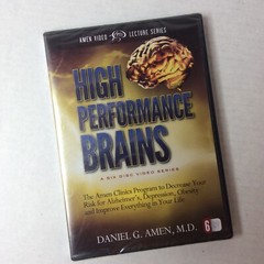 High Performance Brains by Daniel G Amen M.D. MindWorks 6 DVD Video Lectures NEW