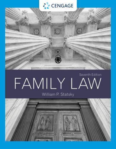 Family Law (MindTap Course List) by Statsky, William P.