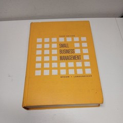 Small Business Management: – HC, by Longenecker – Very Good. 1971