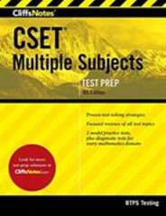 CliffsNotes CSET Multiple Subjects 4th Edition Paperback Btps BTP