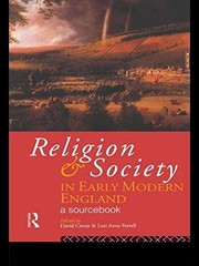 Religion and Society in Early Modern England : A Sourcebook Paper
